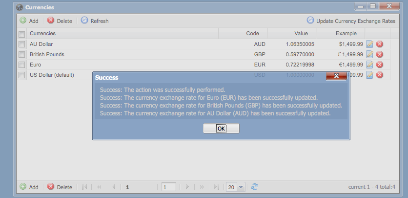 automatically update currency rates prestashop